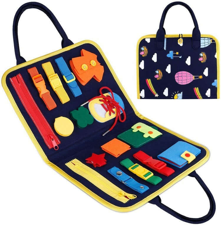New Busy Book Children's Busy Board Dressing And Buttoning Learning Baby Early Education Preschool Sensory Learning Toy - Newshine.com