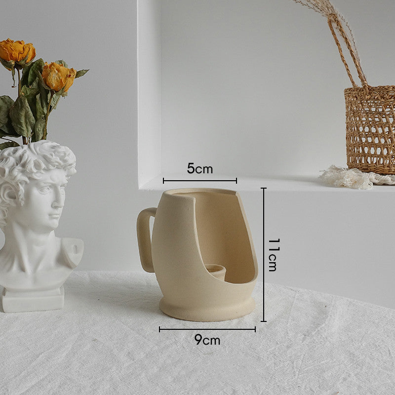 Simplicity Ceramic Vase Dry Flower Arrangement Home Decoration Ornament Living Room Display Art Vases - Newshine.com