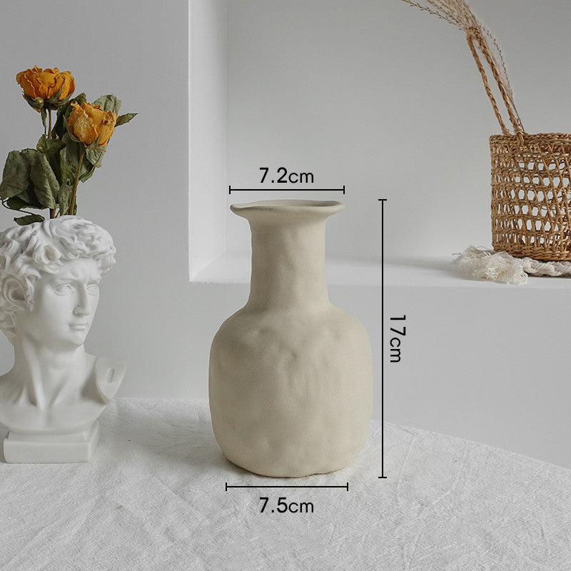 Simplicity Ceramic Vase Dry Flower Arrangement Home Decoration Ornament Living Room Display Art Vases - Newshine.com
