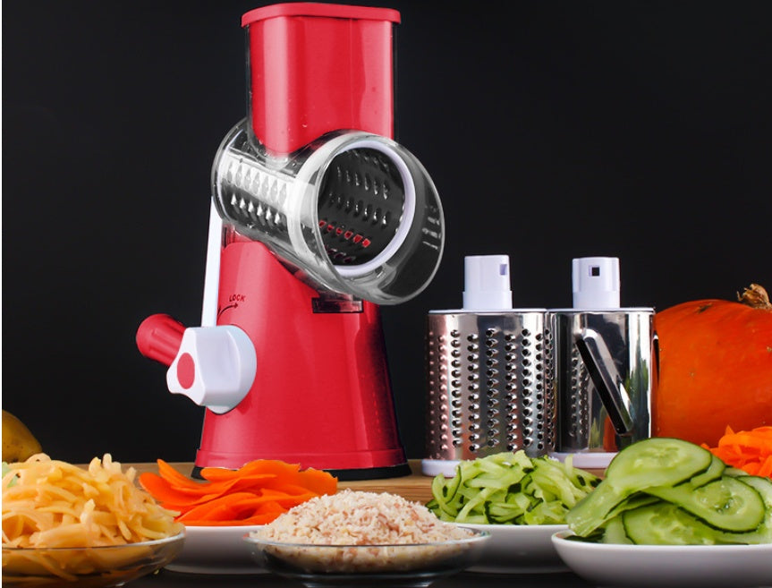 Vegetable Cutter Round Mandoline Slicer Potato Julienne Carrot Grater Cheese - Newshine.com