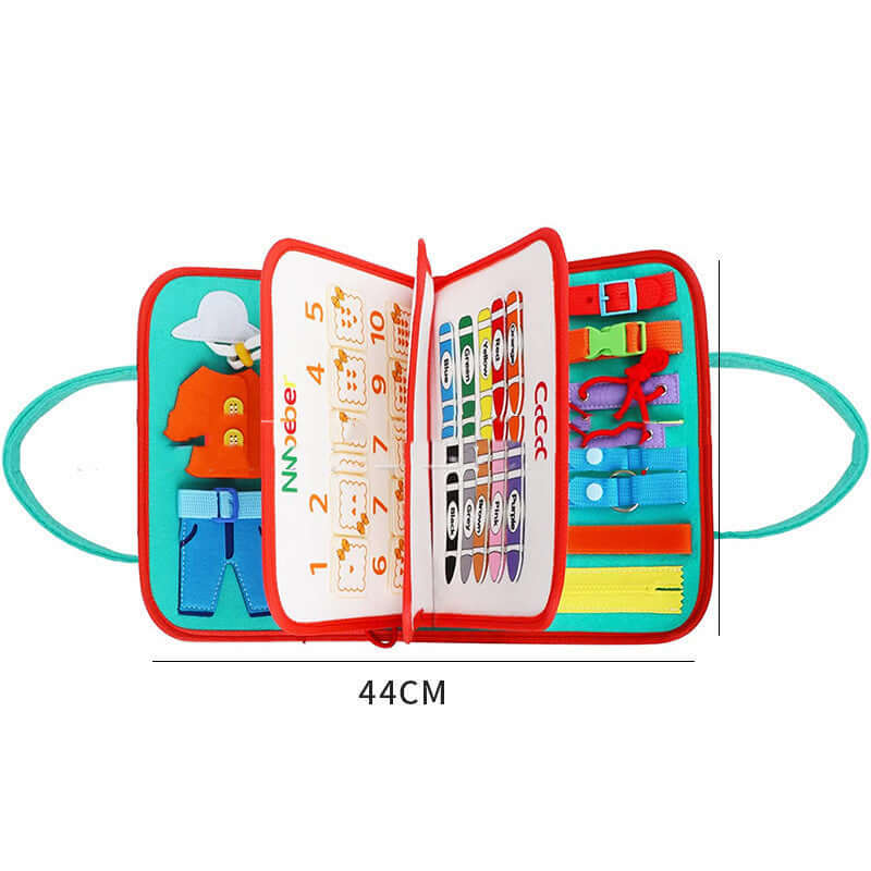 New Busy Book Children's Busy Board Dressing And Buttoning Learning Baby Early Education Preschool Sensory Learning Toy - Newshine.com