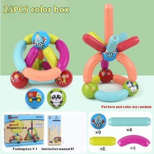 Big Size DIY Magnetic Construction Set Early Learning Constructor Variety Magnetic Rod Building Blocks For Children Toys Gift - Newshine.com