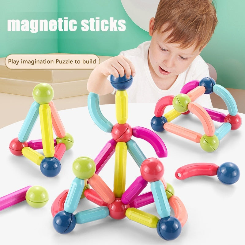 Big Size DIY Magnetic Construction Set Early Learning Constructor Variety Magnetic Rod Building Blocks For Children Toys Gift - Newshine.com