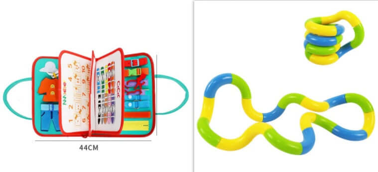 New Busy Book Children's Busy Board Dressing And Buttoning Learning Baby Early Education Preschool Sensory Learning Toy - Newshine.com