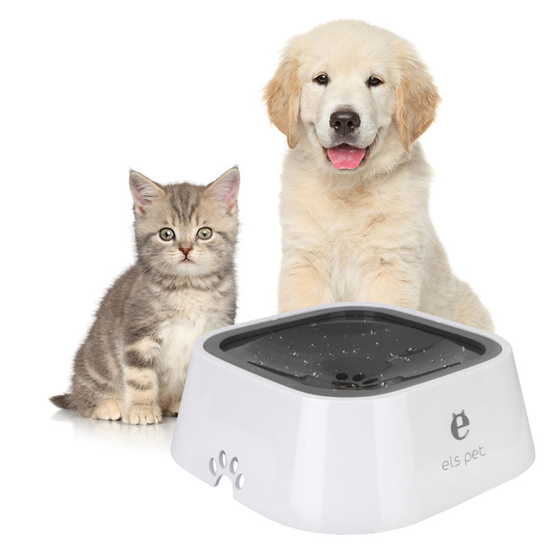 1.5L Cat Dog Water Bowl Carried Floating Bowl Anti-Overflow Slow Water Feeder Dispenser Pet Fountain ABS&PP Dog Supplies - Newshine.com