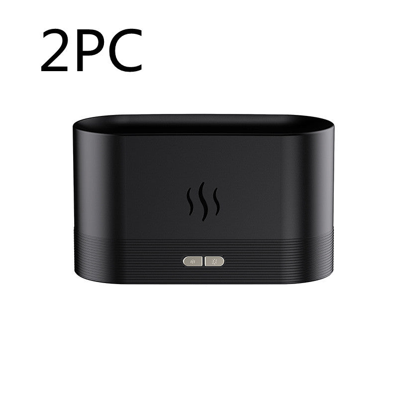 Aroma Diffuser With Flame Light Mist Humidifier Aromatherapy Diffuser With Waterless Auto-Off Protection For Spa Home Yoga Office - Newshine.com