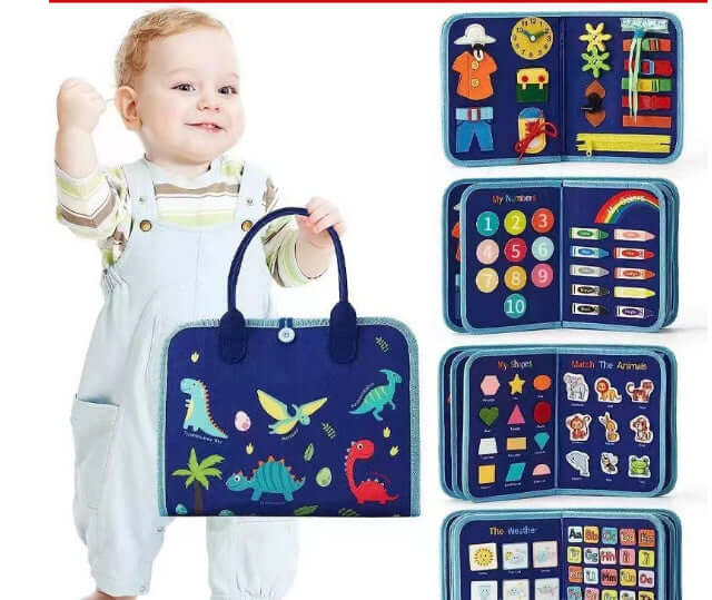 New Busy Book Children's Busy Board Dressing And Buttoning Learning Baby Early Education Preschool Sensory Learning Toy - Newshine.com