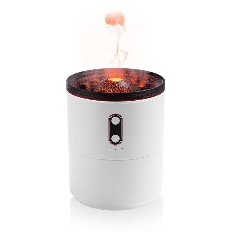Volcanic Flame Aroma Essential Oil Diffuser USB Portable Jellyfish Air Humidifier Night Light Lamp Fragrance Humidifier - Newshine.com