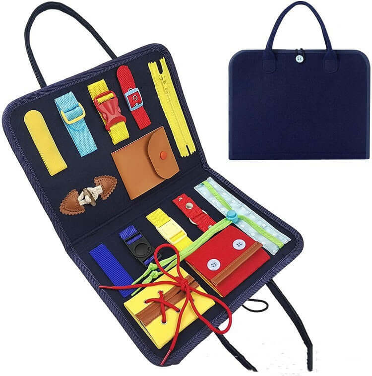 New Busy Book Children's Busy Board Dressing And Buttoning Learning Baby Early Education Preschool Sensory Learning Toy - Newshine.com