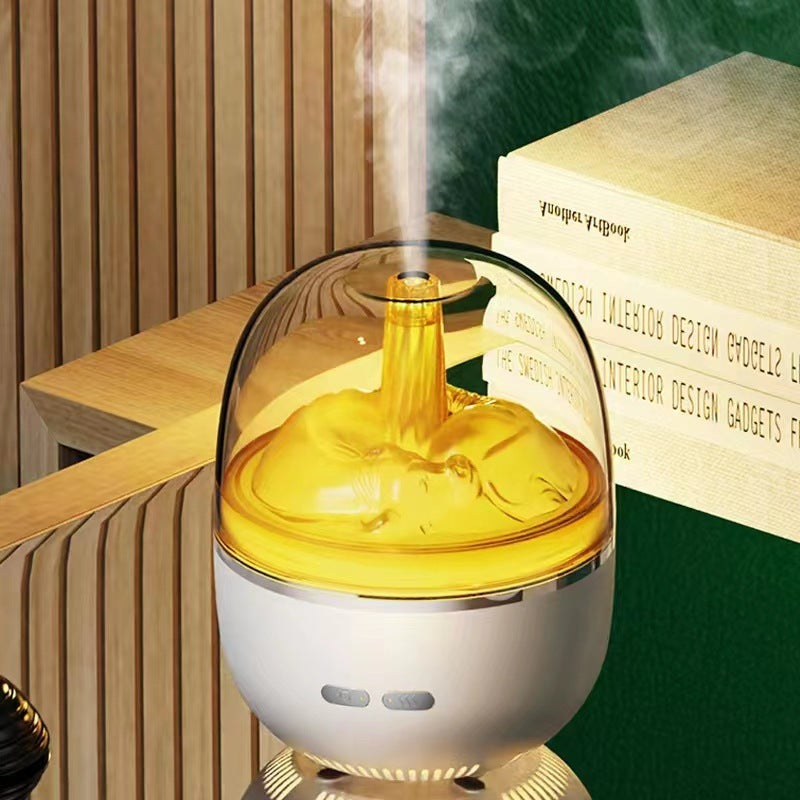 Air Humidifier Essential Oil Ultrasonic Aromatherapy Atomizer Colorful Light Heavy Fog Volume Office Home Accessories - Newshine.com